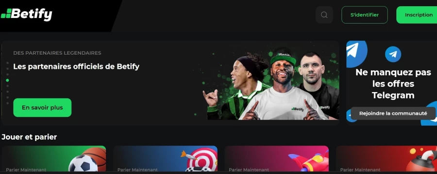 Betify jeux